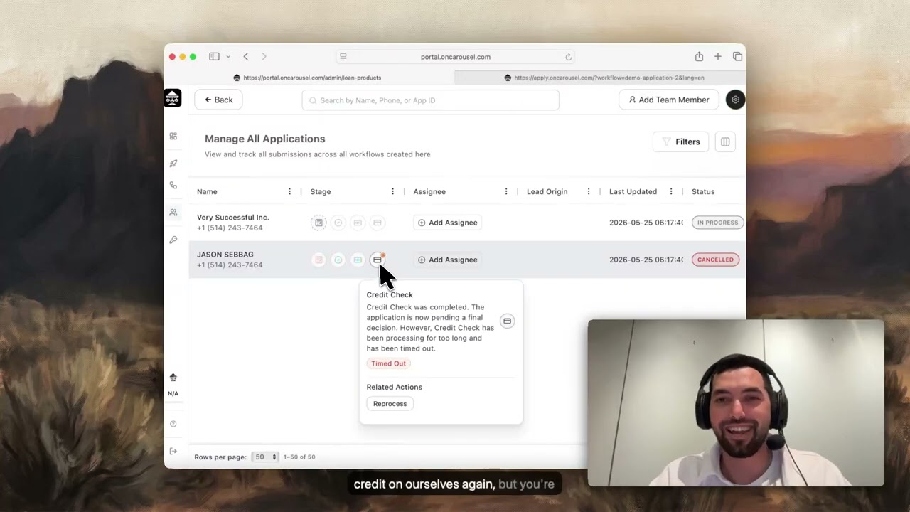 Onboarding walkthrough with Jason